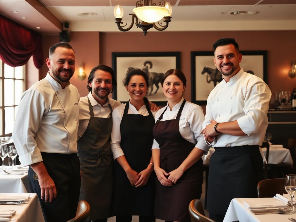 Das Team des Kochwerk Berlin im Gastraum